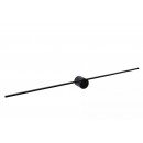 Lucide 12201/90/30 LED Wandleuchte Mizar 1x11w | 2700k | 460lm | IP44 - schwarz