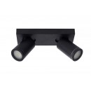Lucide 09930/10/30 Spotleuchte 2x5w | LED GU10 | 2320lm | 2200K / 3000K | IP44 - inkl. Lampe, schwarz, einstellbar, dimmbar, CCT