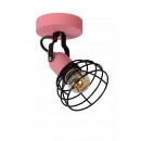 Lucide 08927/01/66 Wandlampe Pola 1x60w | E27 - Rosa, einstellbar, dimmbar