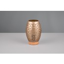 Trio R51571065 Tischleuchte Bidar 1x28W | E27 | IP20 - Kabelschalter, Kaffee/Holz