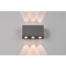 Trio 240760142 LED-Außenwandleuchte Clyde 2x3W | 300lm | 3000K | IP54 - Lichtrichtung nach oben und unten, anthrazit