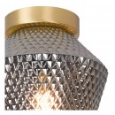 Lucide 03134/01/65 Deckenleuchte Rosalind 1x40w | E27 - Rauchgrau, Glas, Dimmer