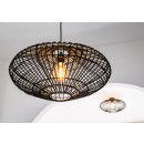 Lucide 03435/56/30 Deckenleuchte Magali 1x40w | E27 - schwarz, Rattan dimmbar