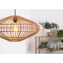 Lucide 03435/56/72 Hängende Deckenleuchte Magali 1x40w | E27 - Hellholz, Rattan, dimmbar