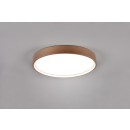 Trio 641310265 LED-Deckenleuchte Doha - Lichtfarbeneinstellung an der Leuchte, getrennte Schaltung der Lichtquellen, Kaffee