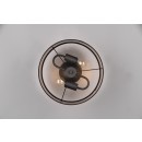 Trio R61552041 Deckenleuchte Davos 2x28W | E14 | IP20 - schwarz matt/taupe