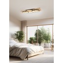 Trio 641110332 LED-Deckenleuchte Barca 1x40W | 4700lm | 3000K | IP20 - 3 Stufen Dimmschalter, mattschwarz