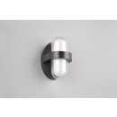 Trio R24256232 LED-Außenwandleuchte Limeira 2x3,5W | 380lm | 3000K | IP44 - Aufsatz-/Hintergrundleuchte, schwarz matt