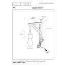 Lucide 08208/01/30 Wandleuchte Fix 1x60 | E27