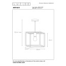 Lucide 08424/01/30 Pendelleuchte Arthur 1x60W | E27
