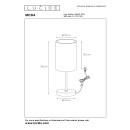 Lucide 08500/81/31 Tischleuchte Moda 1x60W | E27