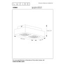 Lucide 09119/11/30 Decken- und Spotleuchte Xirax 2x5W | GU10 | 2200-3000K - D