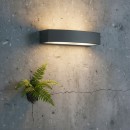 Ideal Lux 092355 Außenwandleuchte 2x60W Andromeda | E27 | IP54 - anthrazit