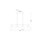 Globo 15548-4H1 Pendelleuchte MAXY  E27