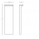 Philips 16486/93/P0 LED Sockelleuchte Bustan 2x4,5W | 2700K | IP44