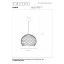 Lucide L214284002 Pendelleuchte DANZA E27