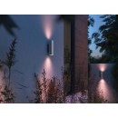 Philips Hue 17463/47 / P7 Außenwandlampe 2x8w | 1200lm | 2000-6500K | RGB | IP44 - White and Color Ambiance, Edelstahl