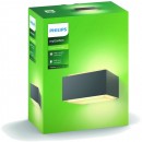 Philips 17337/93/PN Außenwandleuchte Hedgehog 1x42W| E27 | IP44