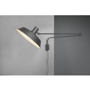 Trio 200300132 Wandleuchte Bolder 1X40W | E27 - Kabelschalter, einstellbare Schulter, schwarz