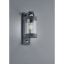 Trio 204169142 Außen-Wandleuchte mit Sambesi-Bewegung geVentilatorgen 1x28w | E27 | IP44 - Anthraccite