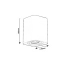 Rabalux 2049 Deckeneinbaustrahler Kobald 1x42W | GU10 - schwarz