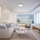 Rabalux 2131 LED-Deckenleuchte Lupita 1x40W | 2700lm | 3000-6500K - dimmbar, Timer, Memoryfunktion, Nachtlicht, Fernbedienung, silber, weiß