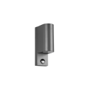 Trio 214260242 Außenwandleuchte mit Bewegungsmelder Roya 2x35W | GU10 | IP44 - Anthrazit