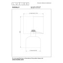 Lucide L105160133 Tischlampe WOOLLY  E14