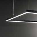 Ideal Lux 259192 LED Hängende Deckenleuchte Oracle Slim 1x51w | 4100lm | 3000k - weiß