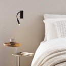 Ideal Lux 272030 LED Wandeinbauleuchte Io Ap 1x3w | 300lm | 3000k - schwarz