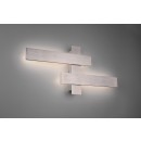 TRIO 275510207 LED Wand- oder Deckenleuchte Belfast 2x 10,5W | 2100L | 3000K | IP20 - 3-Phasen-dimmbar, indirekte Beleuchtung, Nickel