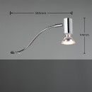 Trio 283400106 Wandleuchte Giada 1x5w | Gu10 | IP44 - Chrome