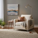 Ideal Lux 285344 LED-Stehleuchte Diesis Pt 1x7w | 660lm | 3000K - Kabelschalter, Messing