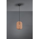 TRIO 303000132 Pendelleuchte Runa 1x40W | E27 | IP20 - schwarz mit braun