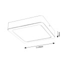 Rabalux 3175 LED-Deckenleuchte Shaun 1x18W | 1845lm | 4000 K - weiß