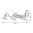 Rabalux 3209 Badezimmer-Deckeneinbauleuchte Antoine 3x40W | E14 | IP44 - Chrom