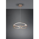 TRIO 321210108 LED Pendelleuchte Charivari 1x42W | 5100lm | 3000K | IP20 - dimmbar - 3 Phasen, Messing