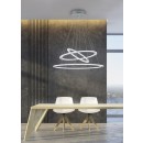 TRIO 321910307 LED Pendelleuchte Durban 1x75W | 8000LM | 3000K | IP20 - dimmbar - 3 Phasen, Nickel