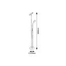 Rabalux 3240 LED Stehleuchte Ophus 1x18,5W+4,5W | 2110lm | 3000K - dimmbar, schwarz