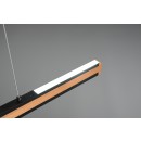 Trio 326610232 LED Hängende Deckenleuchte Deacon 1X40W | 3200lm | 2700-6000K - verstellbare Höhe, Speicherfunktion, dimmbar, schwarz, Holz