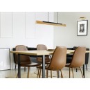 Trio 341610132 Kerala LED-Pendelleuchte 1x25W | 3000lm | 3000K - 4-Phasen-Touchdimmer, höhenverstellbar, schwarz, Holz