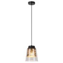 Rabalux 3543 Hängende Deckenleuchte Zenaida 1x60w | E27 - schwarz, Gold