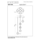 Lucide L134982430 LED Pendelleuchte SENTUBAL | 5x5,3W integrierte LED-Quelle | 5x210lm | 2700K