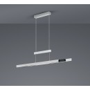 Trio 375310505 LED Hängende Deckenleuchte Trajan 1x45w | 5300lm | 2700-5000K - einstellbare Höhe und Breite, 4Level Touch, Aluminium