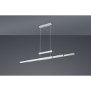 TRIO 375310507 LED Pendelleuchte Trajan 1x42W + 2x6W | 5000L | 2700-5000K | IP20 - 3-Phasen-dimmbar, einstellbare Breite und Höhe, dimmbar, obere/untere Beleuchtung, Nickel