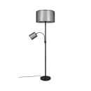 Trio 411400232 Stehleuchte Burton 1x60W+40W | E27+E14 - separate Schalter, weiß, schwarz