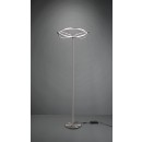 TRIO 421210107 LED Stehleuchte Charivari 1x31W| 3700L | 3000K | IP20 - dimmbar, Fußschalter, Nickel