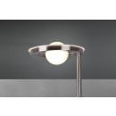 TRIO 424210307 LED Stehleuchte Barrie 1x32W + 1x6W | 4600lm | 2700-4000K | IP20 - dimmbar, Memory-Funktion, Temperatureinstellung, Schwenkarm, Schalter, Nickel