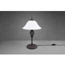 Trio 501000224 Tischleuchte Rustica 2x40w | E14 - Kabelschalter, Rost, weiß