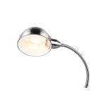 Trio 504900107 Tischleuchte Perry 1x28W | E27 - flexibler Arm, Kabelschalter, Nickel matt